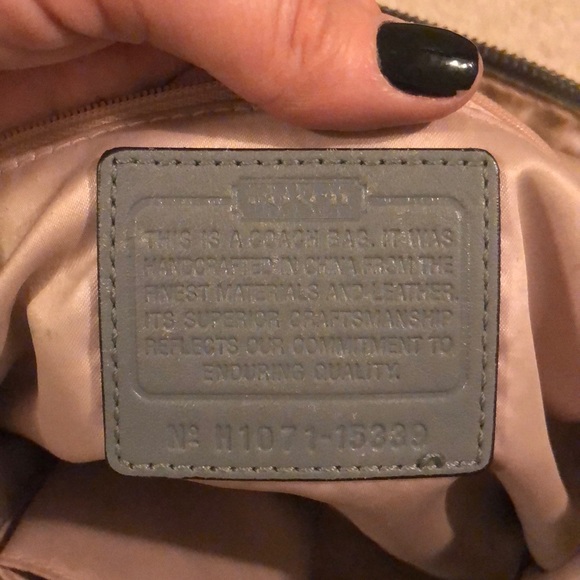 Authentic Grey Coach Bag - Picture 2 of 5